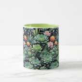 Mug Succulents florissants et Plantes de cactus (Centre)