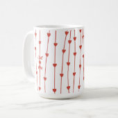 Mug Succursales du Coeur Rouge mignonne Saint Valentin (Devant gauche)
