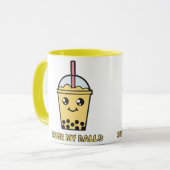 Mug Sucez mes boules (le thé de bulle) (Devant gauche)