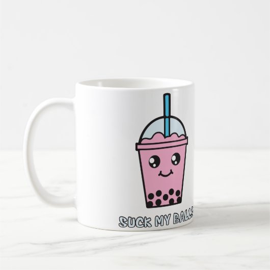 Mug Sucez mes boules (le thé de bulle) (Gauche)