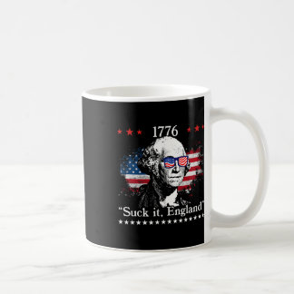 Mug Suck-it Angleterre Drôle 4 juillet George Washingt