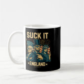 Mug Suck It England Funny George Washington 1776 États (Gauche)