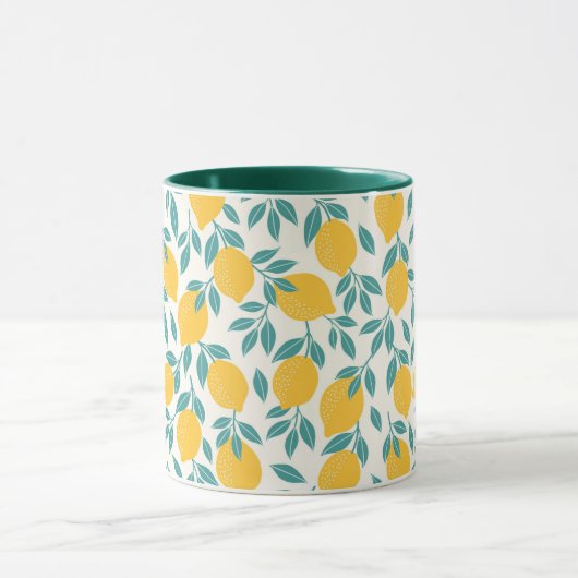 Mug Sucré Branches de citron Motif (Centre)