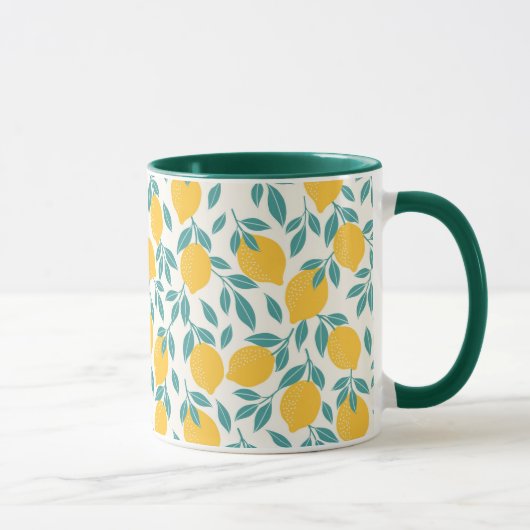 Mug Sucré Branches de citron Motif (Droite)