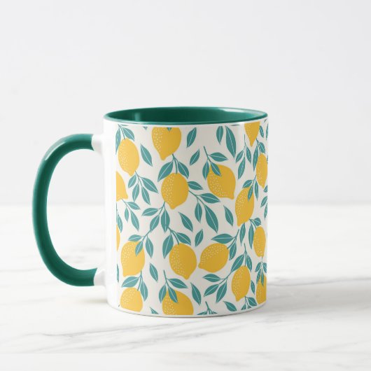 Mug Sucré Branches de citron Motif (Gauche)