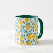 Mug Sucré Branches de citron Motif (Devant droit)