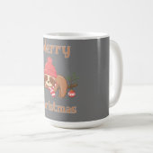 Mug Sucre Cute Sloth Noël (Devant droit)