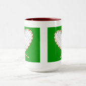 Mug Sucre de canne Coeur de votre photo (Centre)