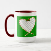 Mug Sucre de canne Coeur de votre photo (Gauche)