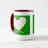 Mug Sucre de canne Coeur de votre photo (Devant gauche)