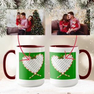 Mug Sucre de canne Coeur de votre photo