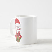 Mug Sucre de canne de menthe rouge pour Noël (Devant gauche)