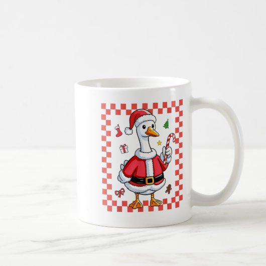 Mug Sucre de canne de Noël Oie Noël Père Noël Noël (Droite)