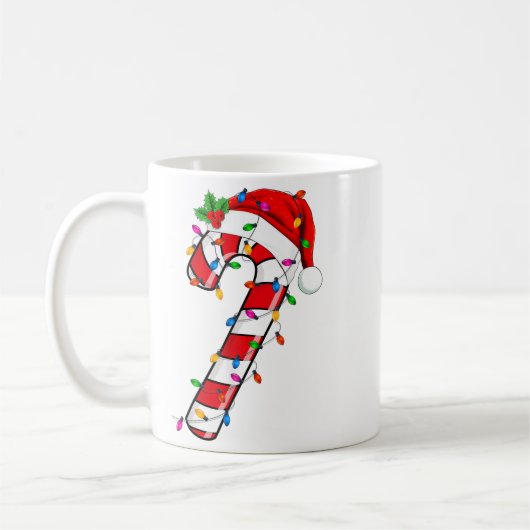 Mug Sucre de canne de Noël Père Noël Xmas Enfants Enfa (Gauche)
