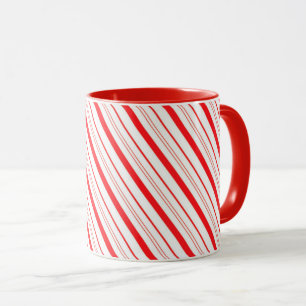 Mug Sucre de canne de Noël rayé