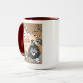 Mug SUCRE DE CANNE GIRAFFE & AMIS par Jeff Willis Art (Devant gauche)