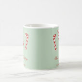 Mug Sucre de canne rouge, vert et blanc Motif de Noël (Centre)