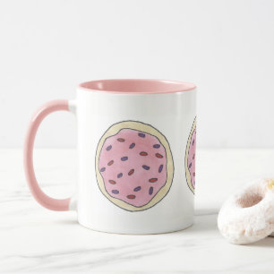 Mug Sucre Gelé Rose Cookie Saupoudrer De Cuisson Alime