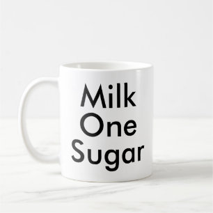 Mug Sucre Lait Un Bouteille amateur de thé et café d