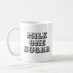 Mug Sucre Lait Un Bouteille amateur de thé et café d