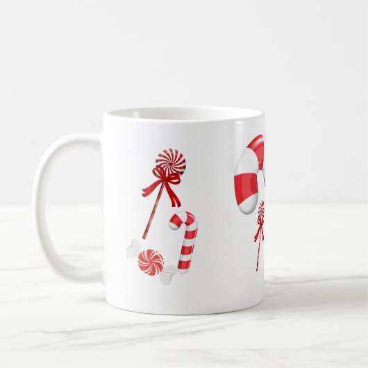 Mug Sucrerie de menthe poivrée (Gauche)