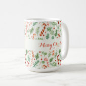 Mug Sucres de canne doux et mignons Joyeux Noël (Devant droit)