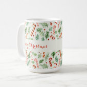 Mug Sucres de canne doux et mignons Joyeux Noël (Devant gauche)
