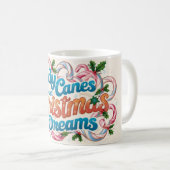 Mug Sucres de canne et rêves de Noël (Devant droit)