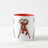 Mug Sucres de canne et rubans de Noël (Centre)