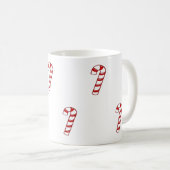 Mug Sucres de canne rouges de Noël (Devant droit)
