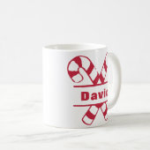 Mug Sucres de canne traversés Noël de Noël (Devant droit)