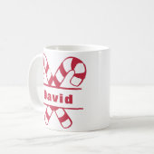 Mug Sucres de canne traversés Noël de Noël (Devant gauche)