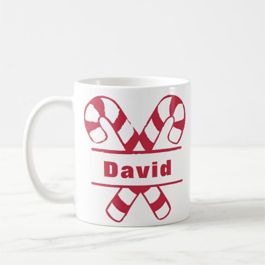 Mug Sucres de canne traversés Noël de Noël (Gauche)
