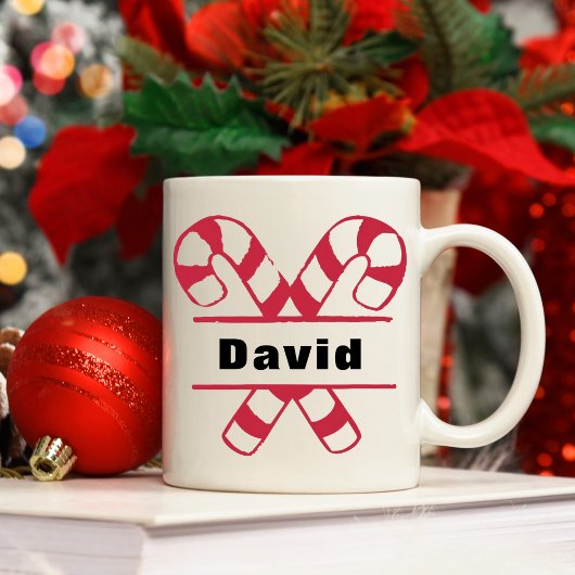 Mug Sucres de canne traversés Noël de Noël