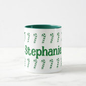 Mug - Sucres de canne verts avec nom (Centre)