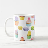Mug Sucres motifs cupcakes et macarons (Gauche)