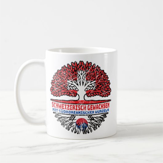Mug Südkorea Südkoreanisch Schweizer Schweiz Baum (Gauche)