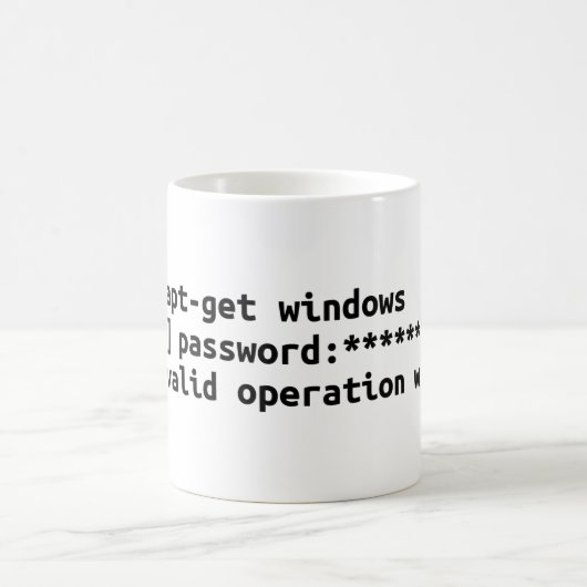Mug sudo apt-get wind*ws (Centre)