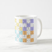 Mug sudoku pastel (Devant droit)