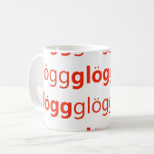 Mug Suédois drôle de Glogg Glogg Glogg (Devant gauche)