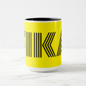 Mug Suédois Fika Jaune et Noir (Centre)