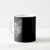 Mug Sugar Cat Skull Flower Artistic Design (Devant gauche)