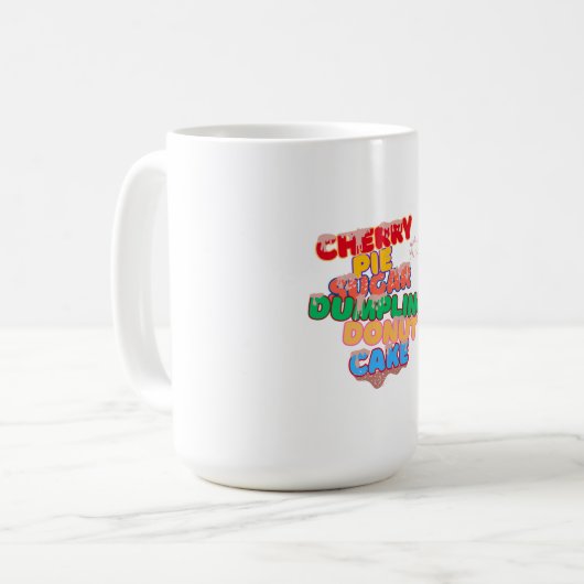 Mug sugar dumpling cherry pie donut cake (Devant gauche)