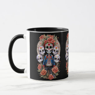 Mug Sugar Skull Art - Homme debout en Arch