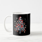 Mug Sugar Skull Santa Hat Christmas Tree Funny Xmas (Gauche)