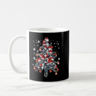 Mug Sugar Skull Santa Hat Christmas Tree Funny Xmas