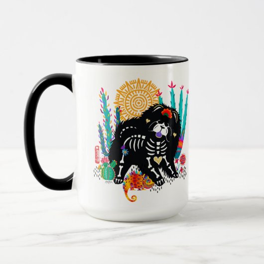 Mug SUGARSKULL NIRVANA chien de boue halloween 15 oz m (Gauche)
