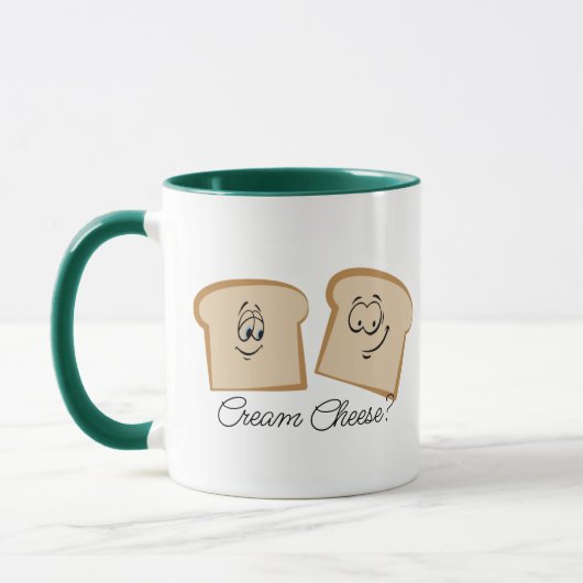 Mug Suggestive Toast Couple Mug, Funny Cream Fromage (Gauche)