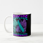 Mug Suicide Awareness Clothing Wings Ribbon Suicide Pr (Gauche)