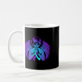 Mug Suicide Awareness Wings Angel Ribbon Happy Support (Gauche)